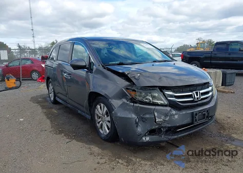 2014 Honda Odyssey Ex z USA, uszkodzony, nr VIN 5FNRL5H43EB027429